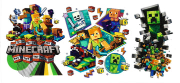 366 - Minecraft  UV-DTF 16oz Cup Wrap