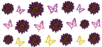 359 - Sunflowers & Butterflies  UV-DTF 16oz Cup Wrap