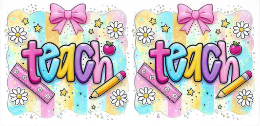 358 - Teach  UV-DTF 16oz Cup Wrap