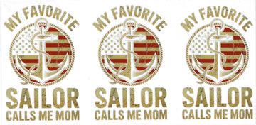 774 - My favorite sailor calls me mom UV-DTF 16oz Cup Wrap
