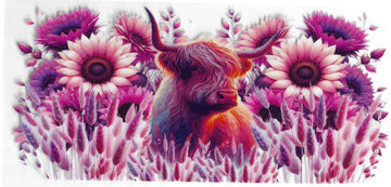 735 - Highland Cow UV-DTF 16oz Cup Wrap