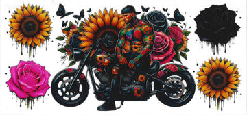 999 - Tattoo biker man UV-DTF 16oz Cup Wrap