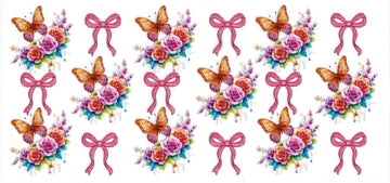 1095 - Butterflies UV-DTF 16oz Cup Wrap