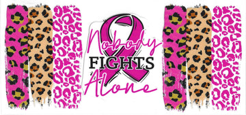1110 - Nobody fights alone UV-DTF 16oz Cup Wrap