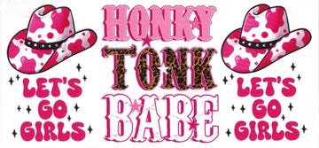1675 - Honky tonk babe UV-DTF 16oz Cup Wrap