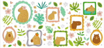 1172 - Capybara UV-DTF 16oz Cup Wrap