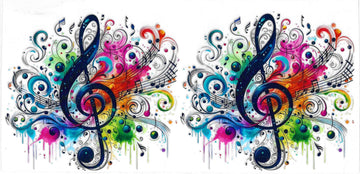 1175 - Music notes UV-DTF 16oz Cup Wrap