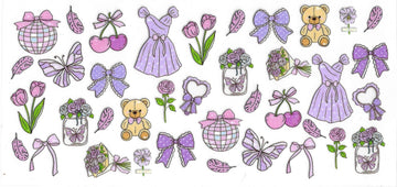 1224 - Girly pattern UV-DTF 16oz Cup Wrap