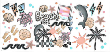 4297 - Beach Vibes UV-DTF 16oz Cup Wrap