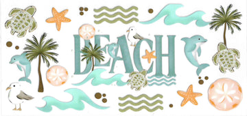1014 - Beach UV-DTF 16oz Cup Wrap
