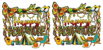 1028 - Happy adventure UV-DTF 16oz Cup Wrap
