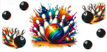 1030 - Bowling UV-DTF 16oz Cup Wrap
