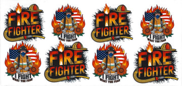 1031 - Fire fighter UV-DTF 16oz Cup Wrap