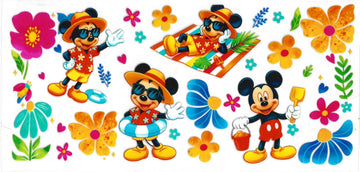 1044 - Summer Mickey UV-DTF 16oz Cup Wrap