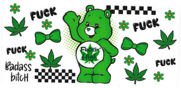1047 - 420 bear UV-DTF 16oz Cup Wrap