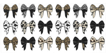 1059 - Animal print bows UV-DTF 16oz Cup Wrap
