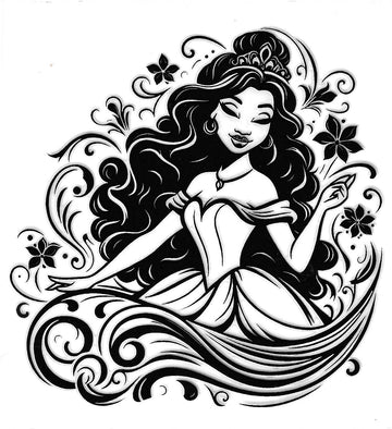 D96 - Princess Jasmine UV-DTF Decal
