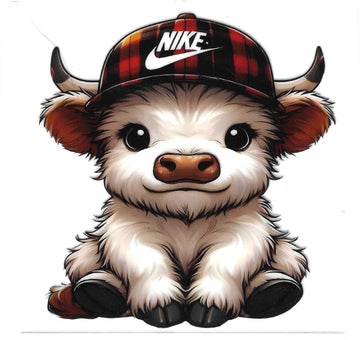 D169 - Designer highland cow UV-DTF Decal