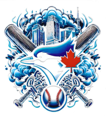 D176 - Blue jays UV-DTF Decal