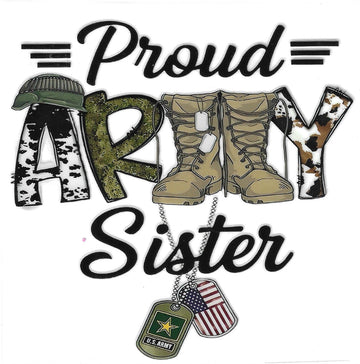 D213 - Proud Army Sister UV-DTF Decal