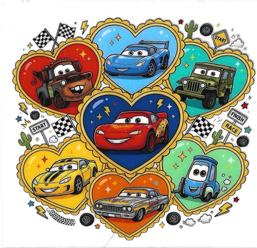 D218 - Cars UV-DTF Decal