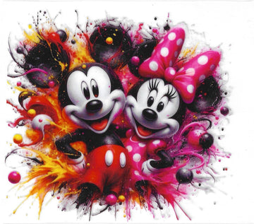D225 - Mickey & Minnie UV-DTF Decal