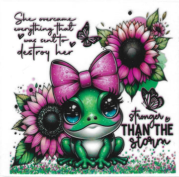 D26 - She overcame everything that was sent to destroy her UV-DTF Decal