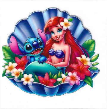 D79 - Ariel & Stitch UV-DTF Decal