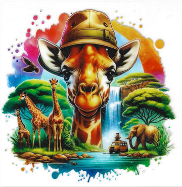 D06 - Giraffe UV-DTF Decal