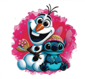 D71 - Olaf & Stitch UV-DTF Decal