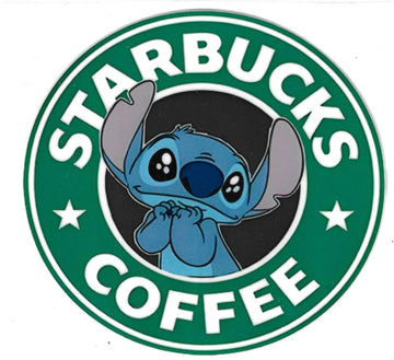 D72 - Stitch coffee UV-DTF Decal