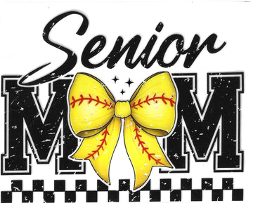 D104 - Softball Senior Mom UV-DTF Decal