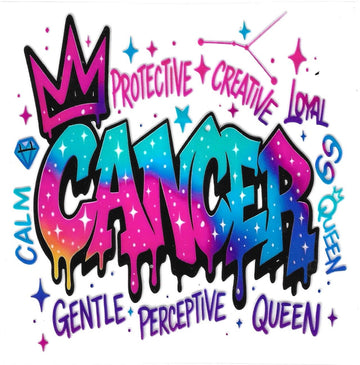 D33 - Cancer  UV-DTF Decal