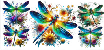 1280 - DragonFlies UV-DTF 16oz Cup Wrap