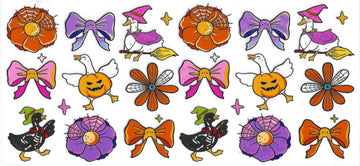 1285 - Halloween Pattern UV-DTF 16oz Cup Wrap