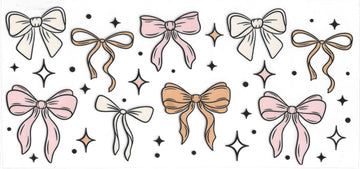 1287 - Bows UV-DTF 16oz Cup Wrap