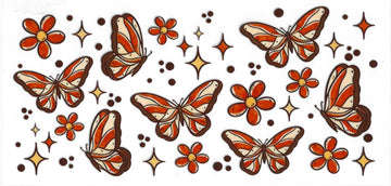 1289 - Butterflies UV-DTF 16oz Cup Wrap