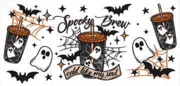 1300 - Spooky Brew UV-DTF 16oz Cup Wrap