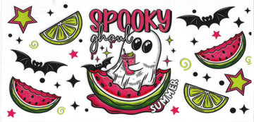 1315 - Spooky ghoul summer UV-DTF 16oz Cup Wrap