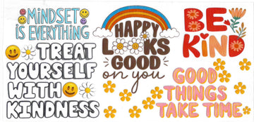 1487 - Happy looks good on you UV-DTF 16oz Cup Wrap