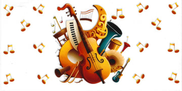 1490 - Music Instruments UV-DTF 16oz Cup Wrap