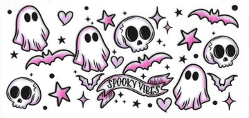 1510 - Spooky Vibes UV-DTF 16oz Cup Wrap