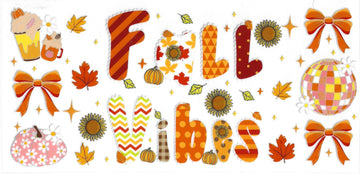 1543 - Fall vibes UV-DTF 16oz Cup Wrap