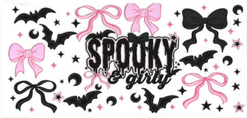 1553 - Spooky Girl UV-DTF 16oz Cup Wrap