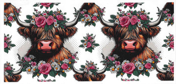 1358 - Highland Cow UV-DTF 16oz Cup Wrap