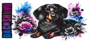 1561 - Dachshund UV-DTF 16oz Cup Wrap