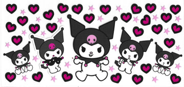 1566 - Kuromi UV-DTF 16oz Cup Wrap