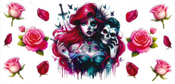 1578 - Mermaid UV-DTF 16oz Cup Wrap
