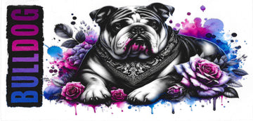 1376 - Bulldog UV-DTF 16oz Cup Wrap