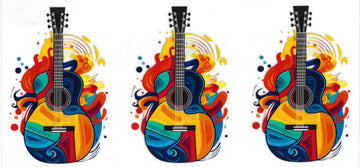 1381 - Guitar UV-DTF 16oz Cup Wrap